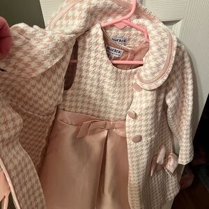 Pink dress with matching jacket